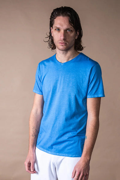 ANONYM Milow V Neck T-shirt | BLUE