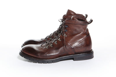 ELEVENTY Deer Leather Lace Boot