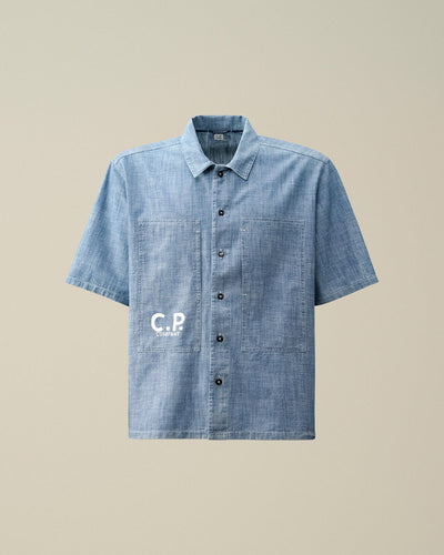 C.P COMPANY Denim short sleeves shirt | BLUE