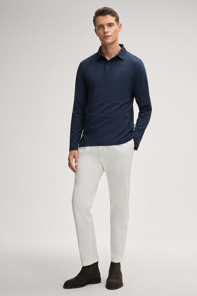 JOOP Pero Long-sleeved Polo Shirt in | DARK BLUE
