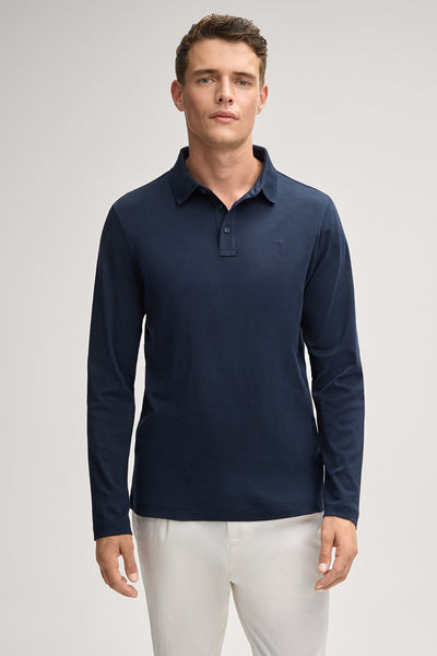 JOOP Pero Long-sleeved Polo Shirt in | DARK BLUE