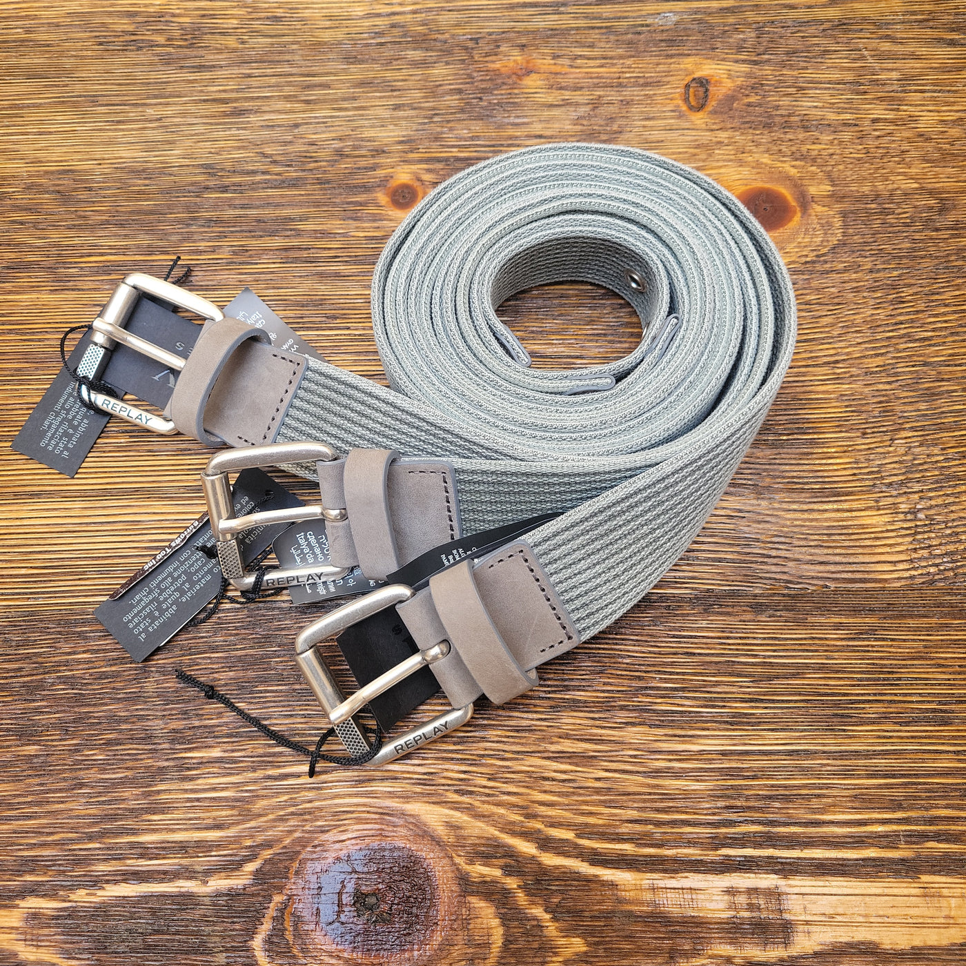 REPLAY square belt  Olive
