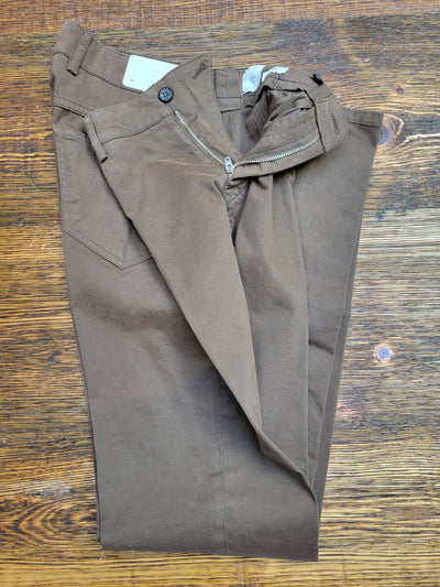ELEVENTY Brown Brushed cotton pant