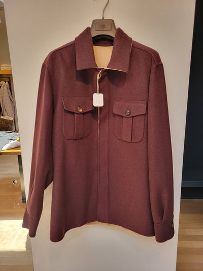 ELEVENTY Wool Overshirt | BORDEAUX