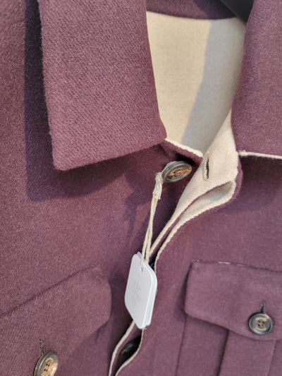 ELEVENTY Wool Overshirt | BORDEAUX