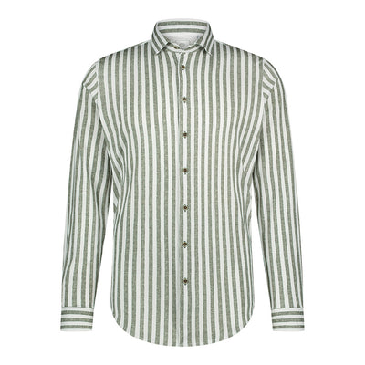 BLUE INDUSTRY Bold Striped Shirt | OLIVE