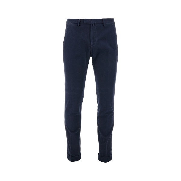 Briglia Blue cotton pleated pant
