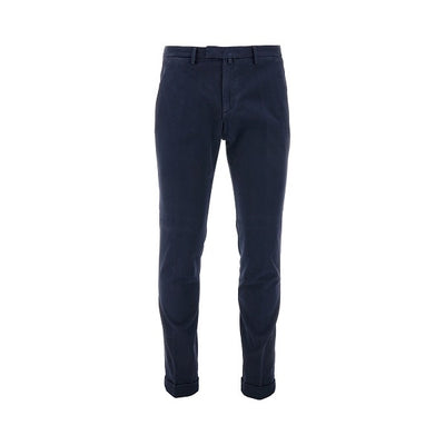 Briglia Blue cotton pleated pant