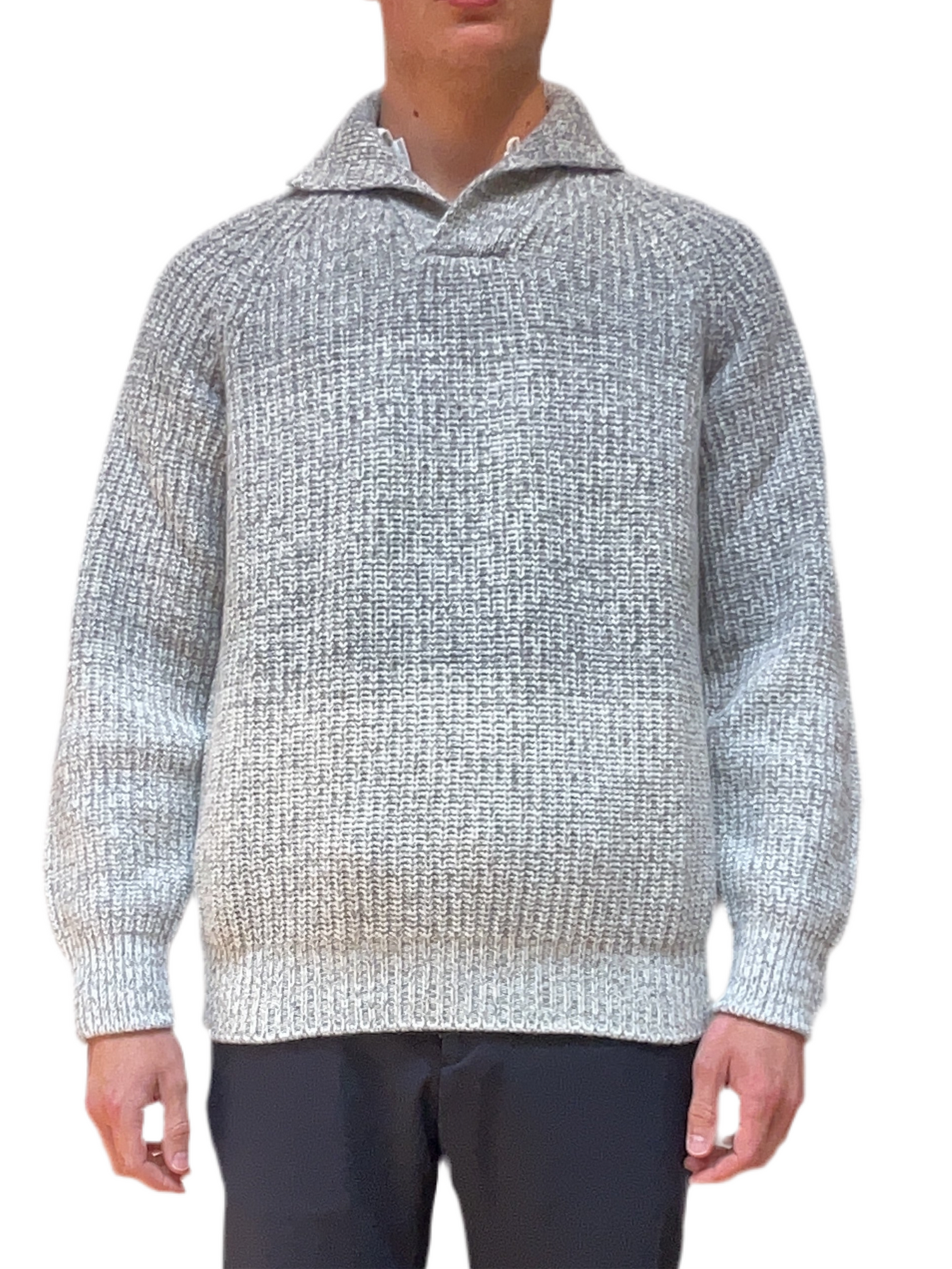 ELEVENTY Heavy Knit Grey Melange
