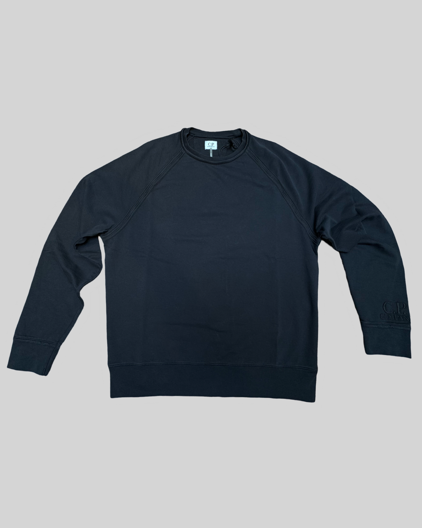 C.P. COMPANY Sweater zig zag stitch black