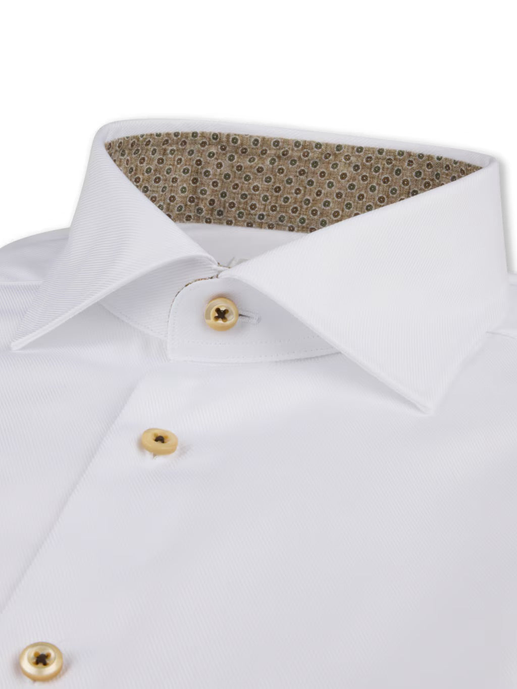 STENSTROMS Contrast Twill Shirt | WHITE