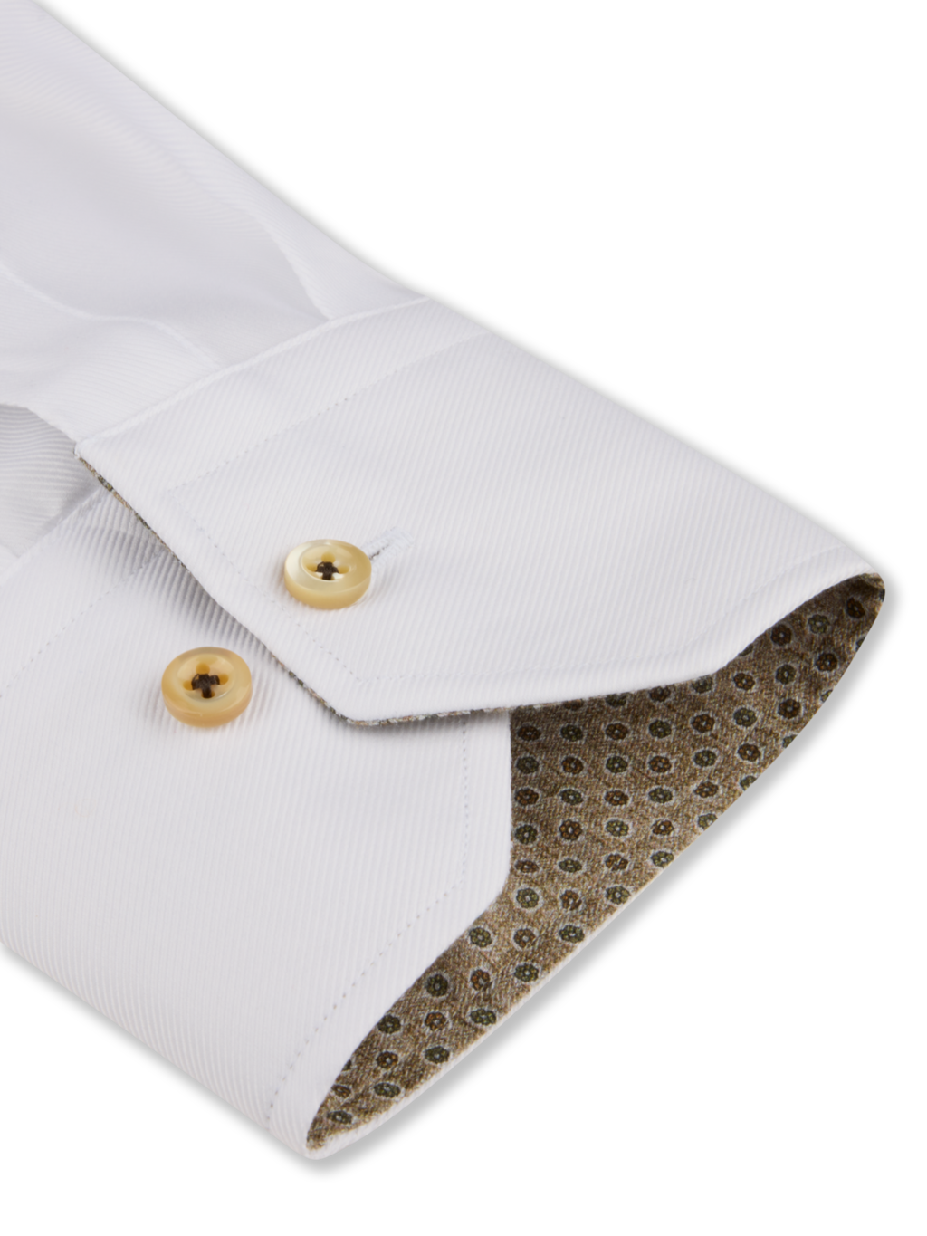 STENSTROMS Contrast Twill Shirt | WHITE