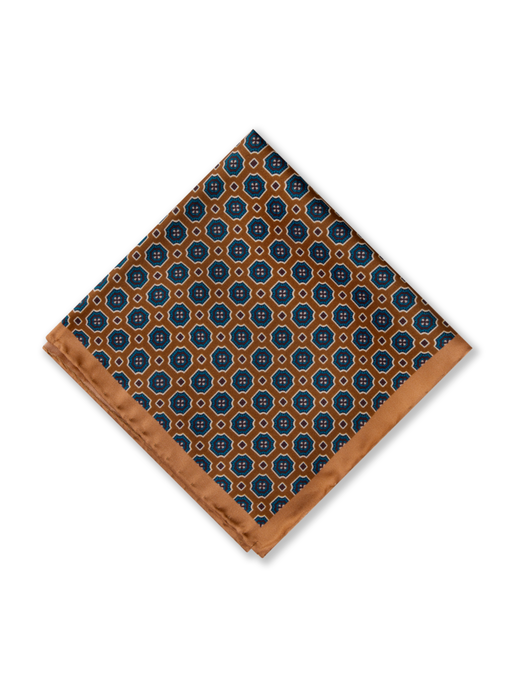 STENSTROMS Dotted Silk Hankie | BROWN