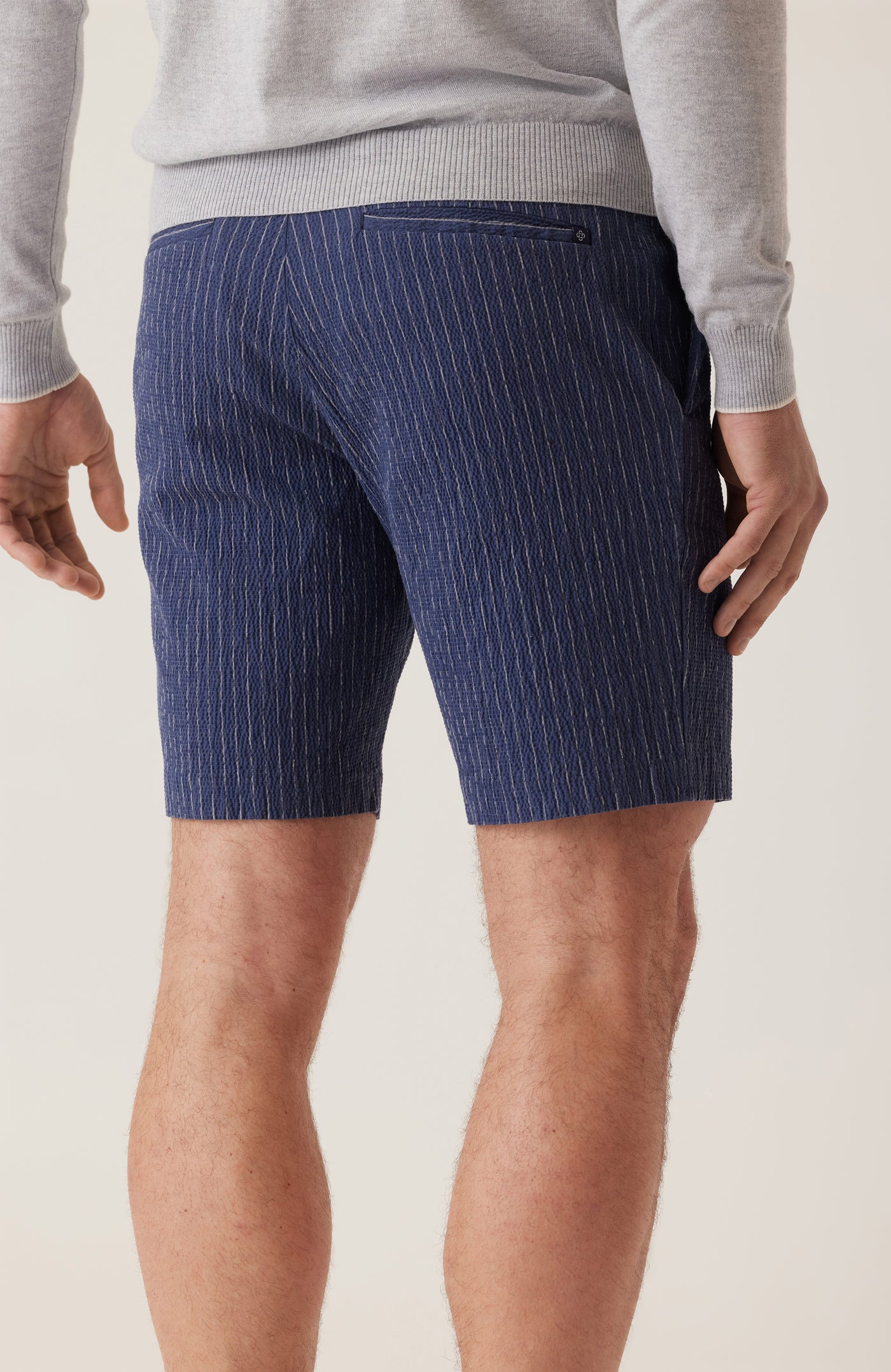 DEKE Seersucker Stripe Short Navy