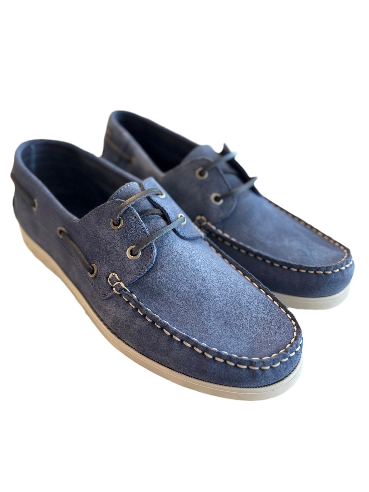 BIANCO Bianoah Boat Shoe Suede | BLUE