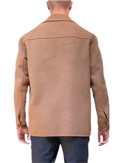 ELEVENTY wool Overshirt camel