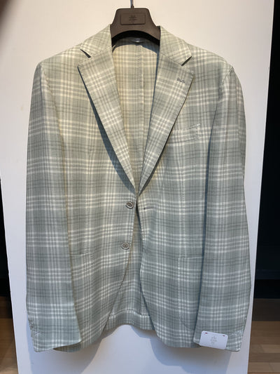 ELEVENTY Check Jacket Mint