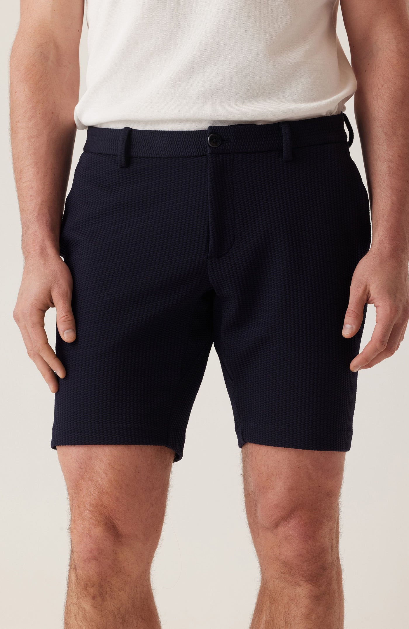 DEKE Black Navy Seersucker Short