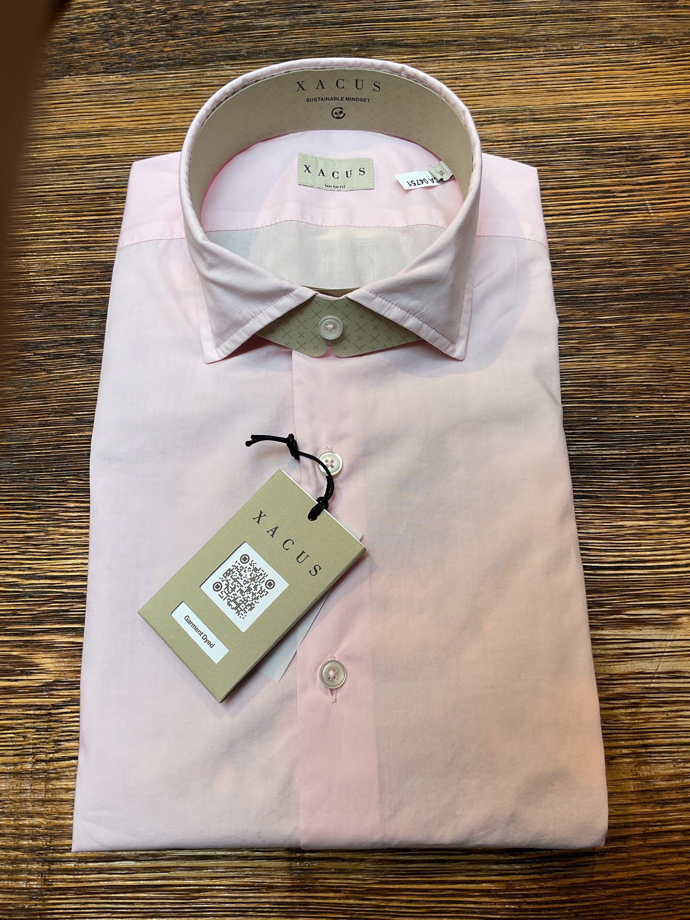 XACUS Washed Pink Cotton Shirt