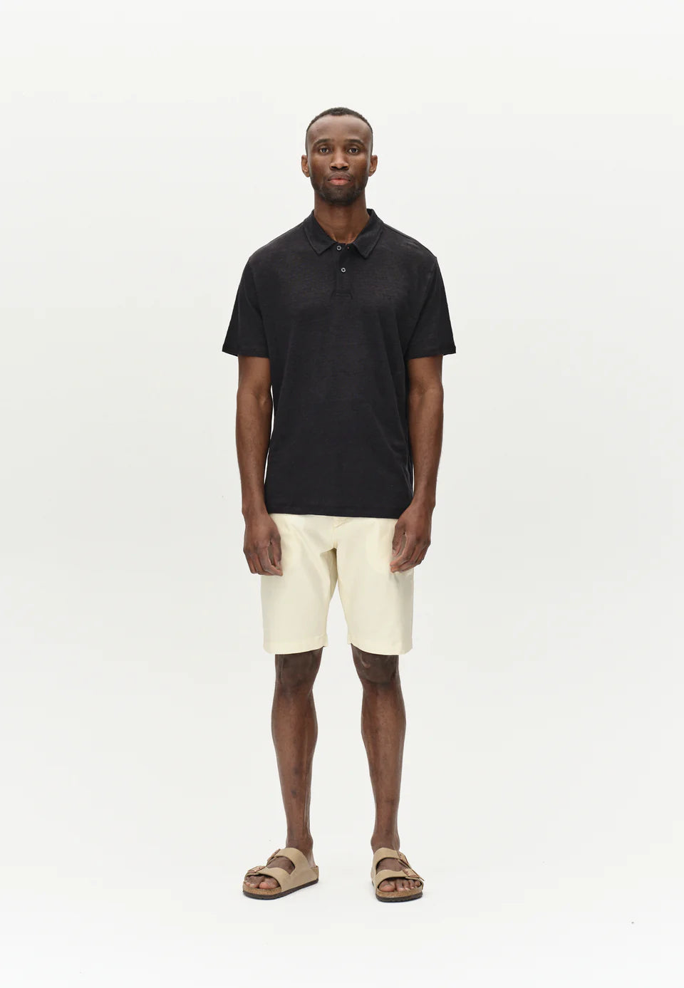 GABBA Duke Polo Linen Black
