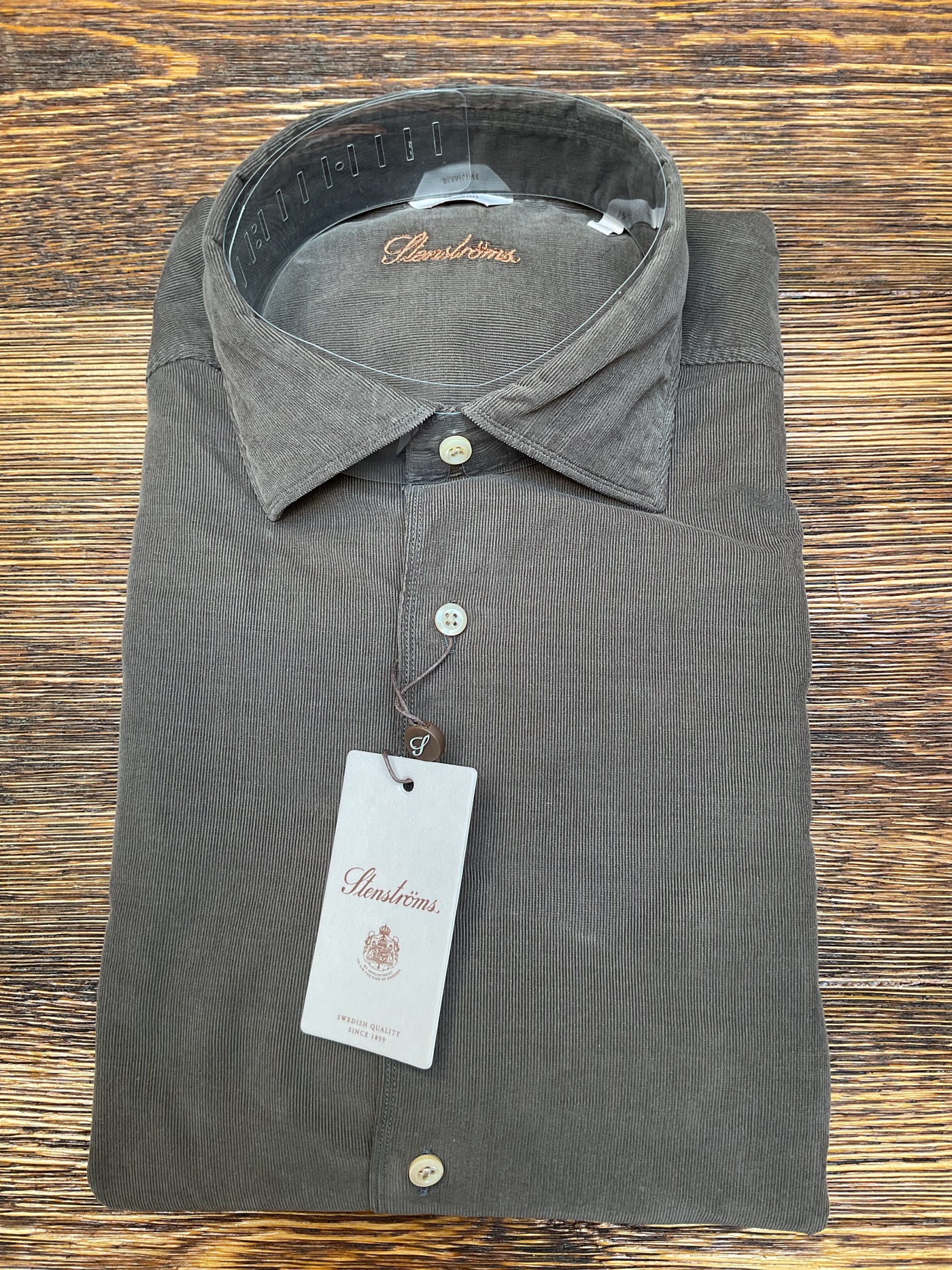 STENSTROMS Green Cord Shirt