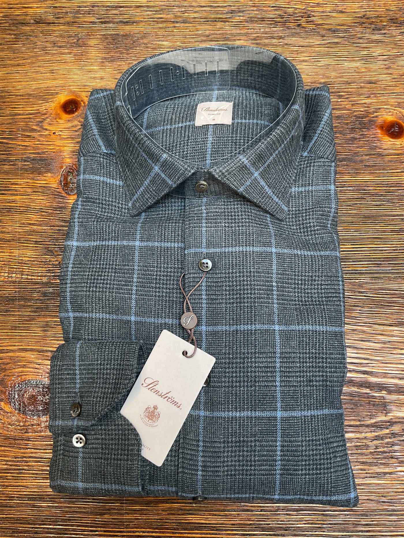 STENSTROMS Grey Blue Heavy Shirt
