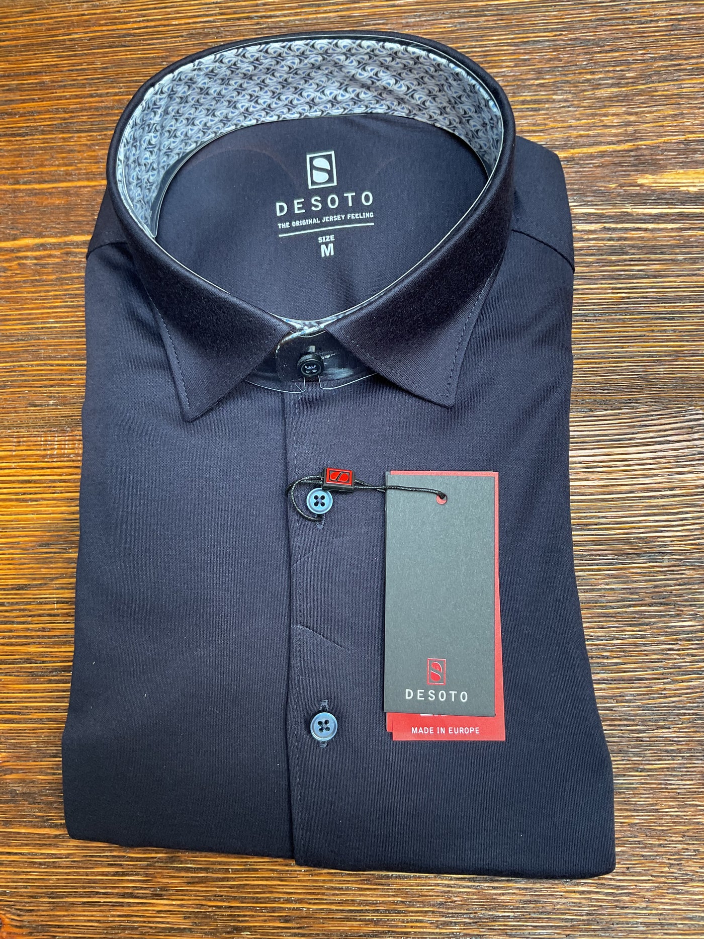 DESOTO Plain Shirt Plain Navy