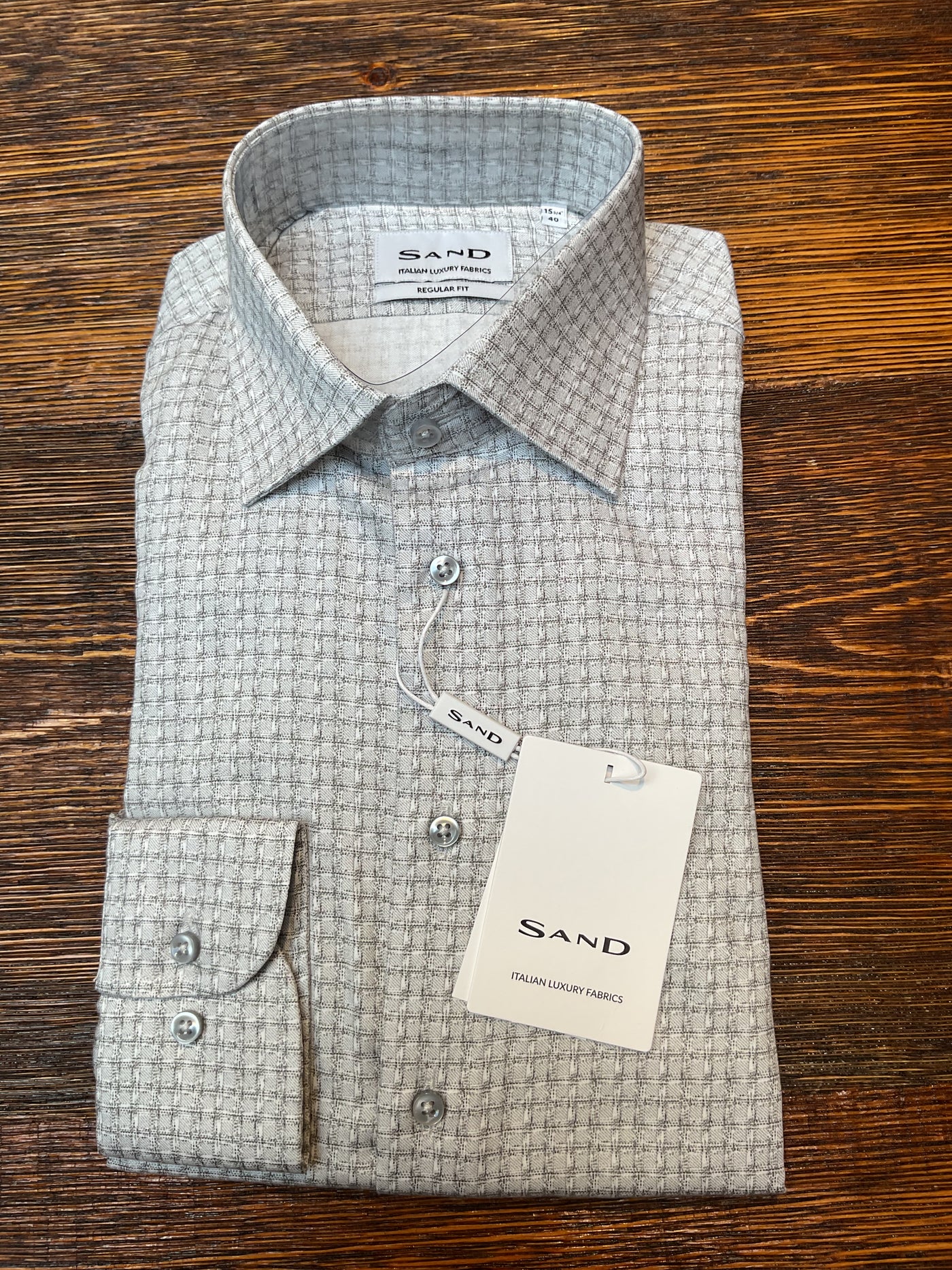 SAND Grey Square Shirt