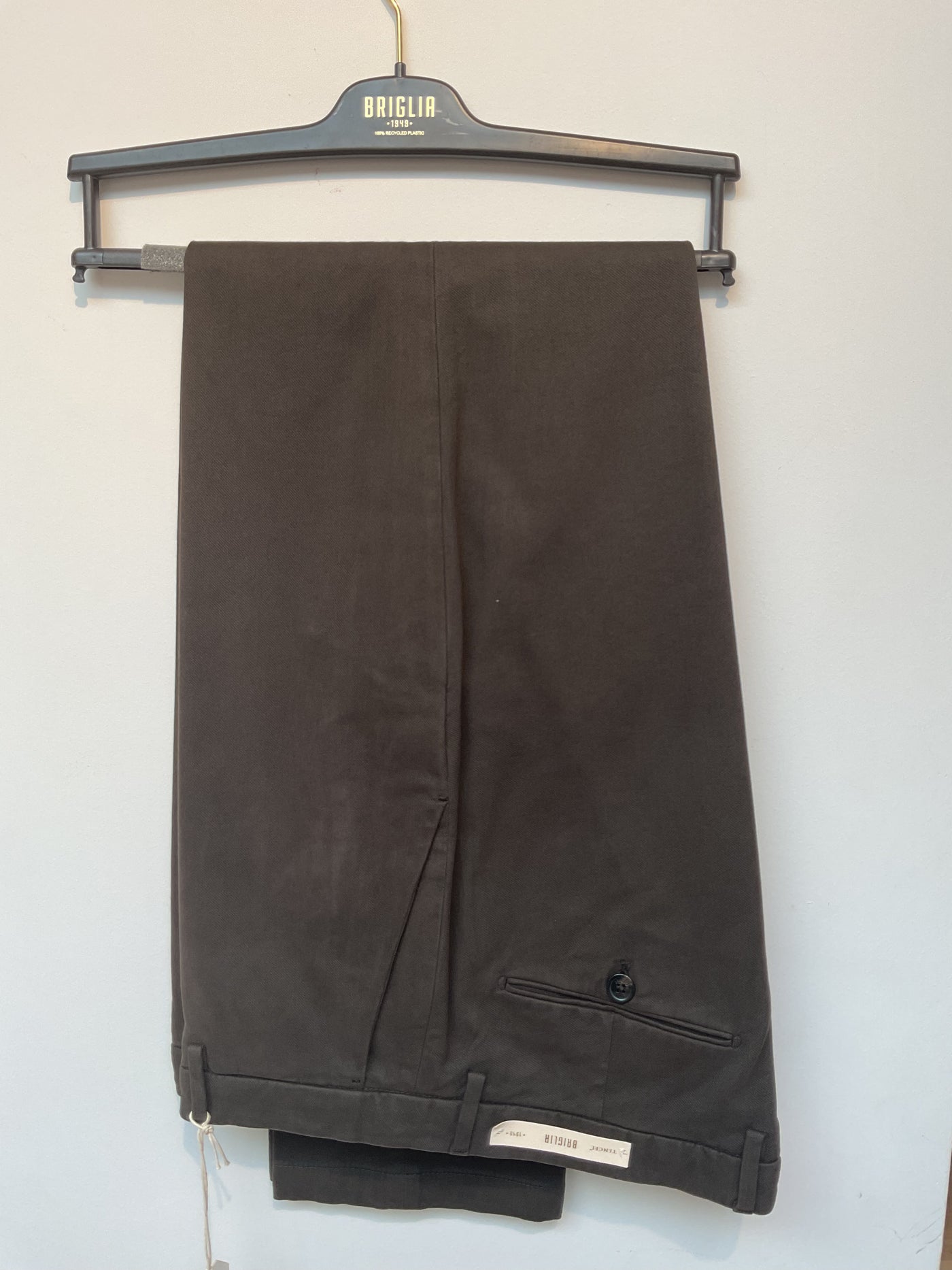 BRIGLIA Brown Twill Pant