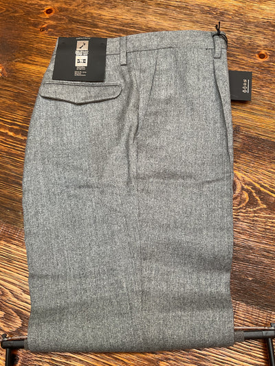 BRIGLIA Pleat Flannel Pant Grey