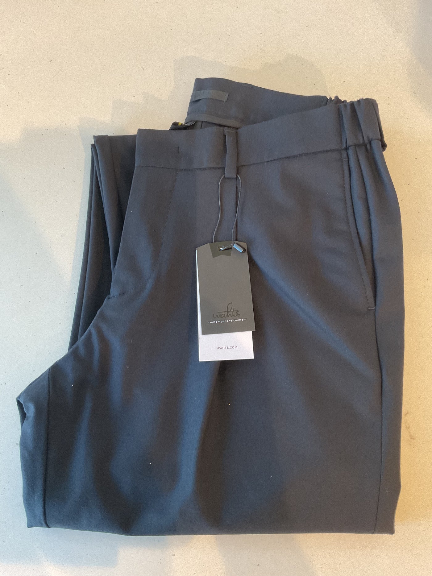 WAHTS Baily Pleat Pant Navy