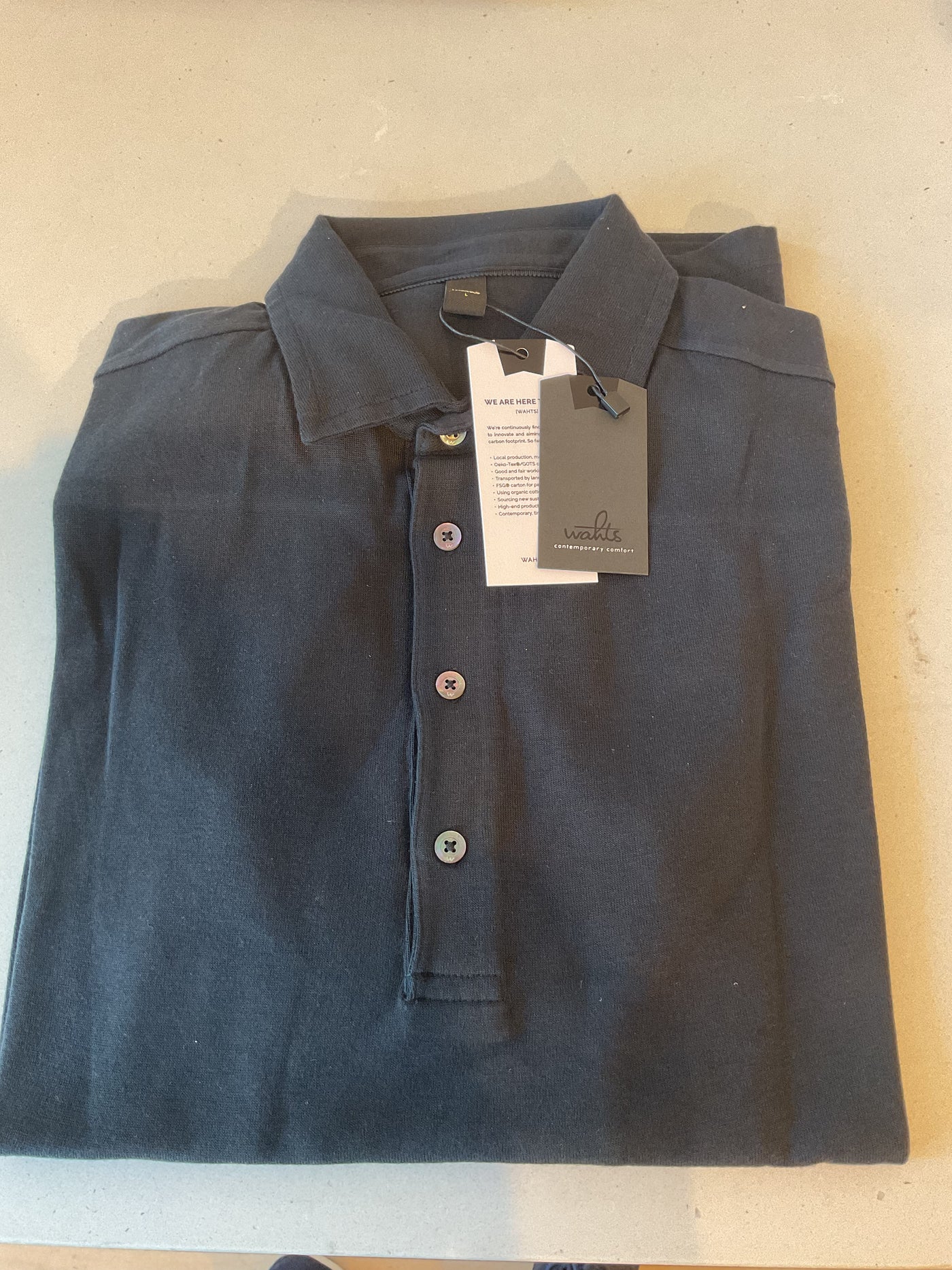 WAHTS Edwards Polo Black
