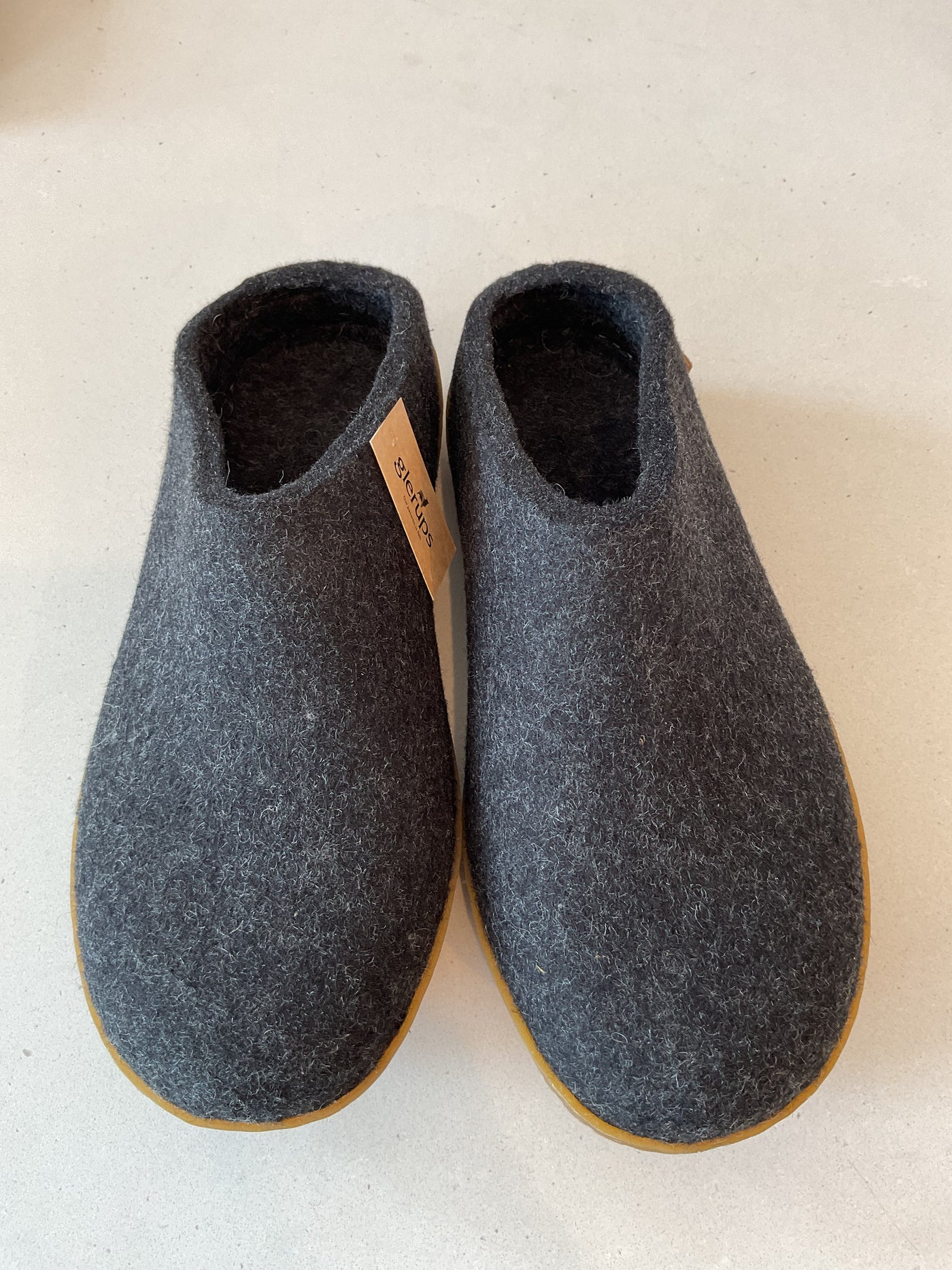 GLERUPS Rubber Sole Slip On Black