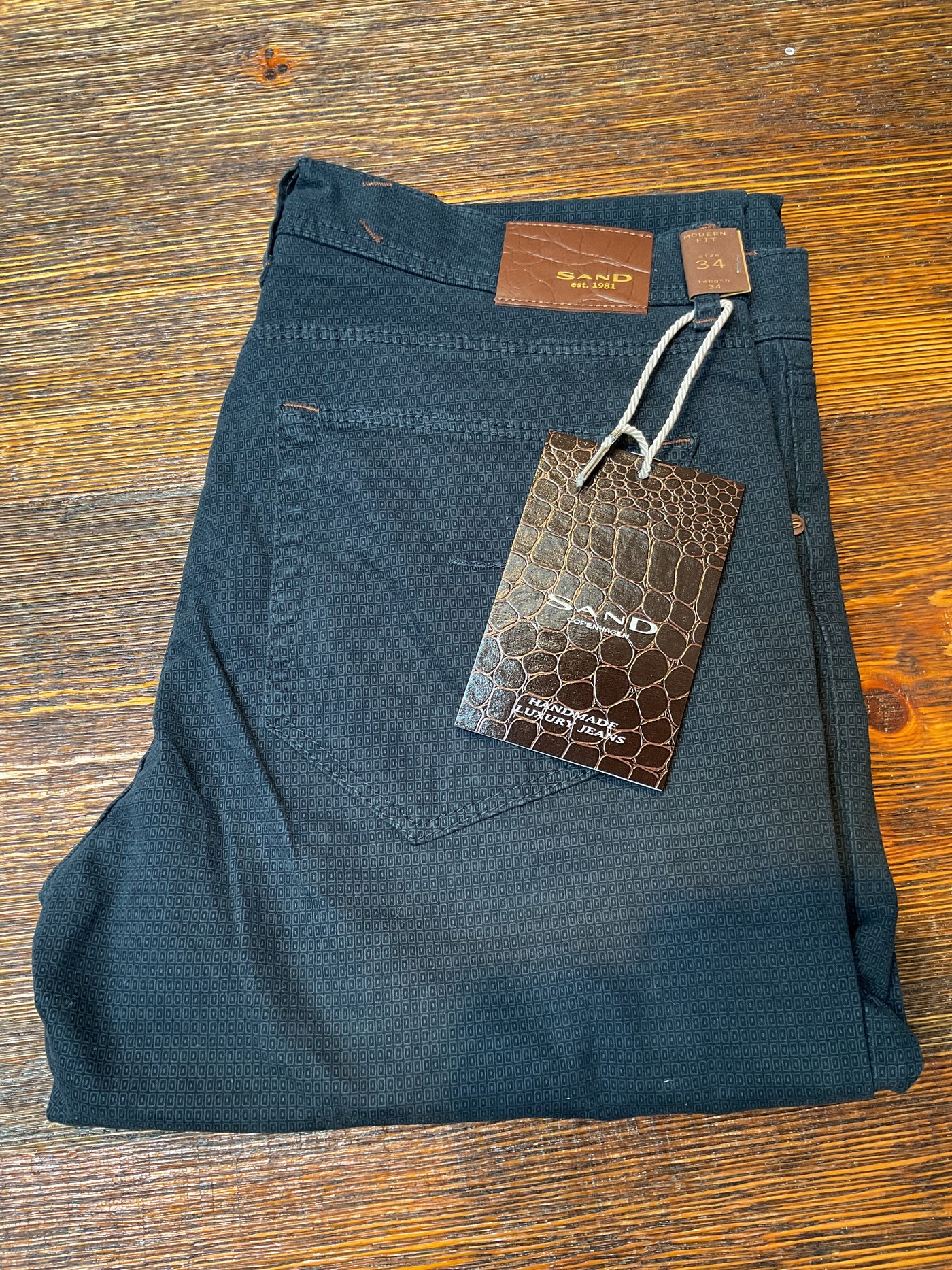SAND Suede Feel Pant Blue