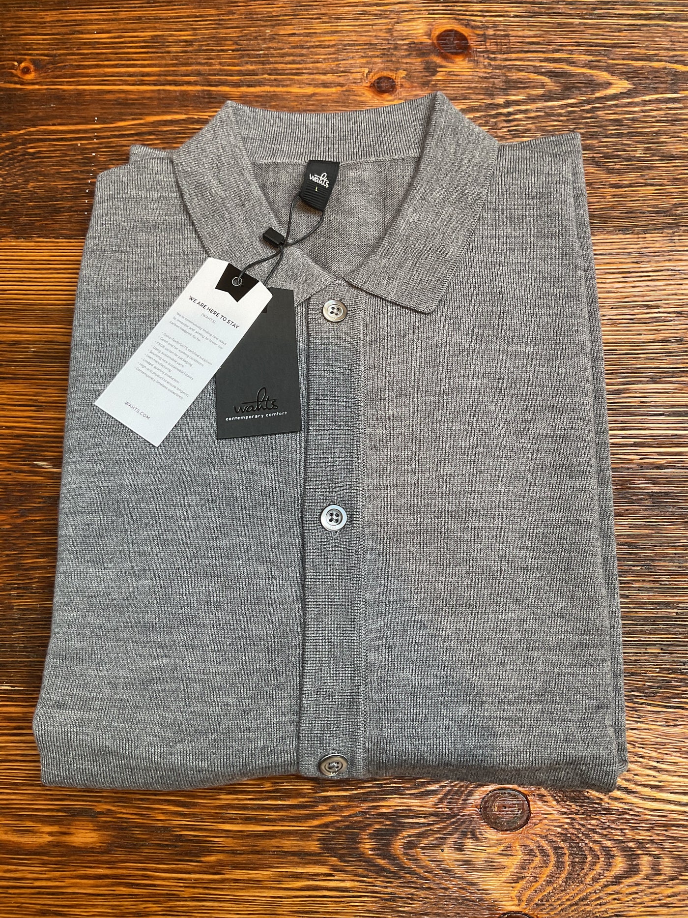 WAHTS Pearson Cardigan Grey