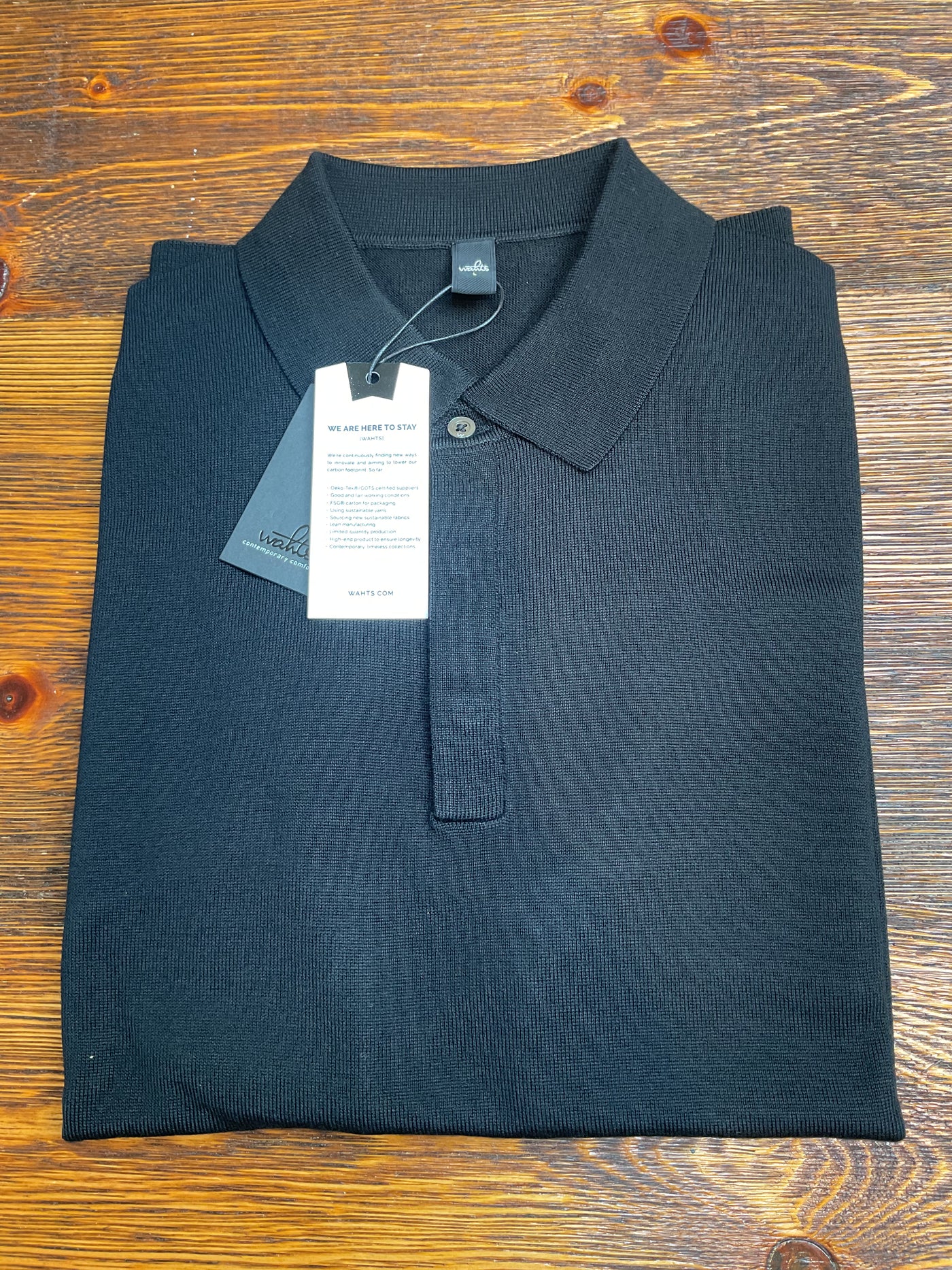 WAHTS Hall Polo Pure Black
