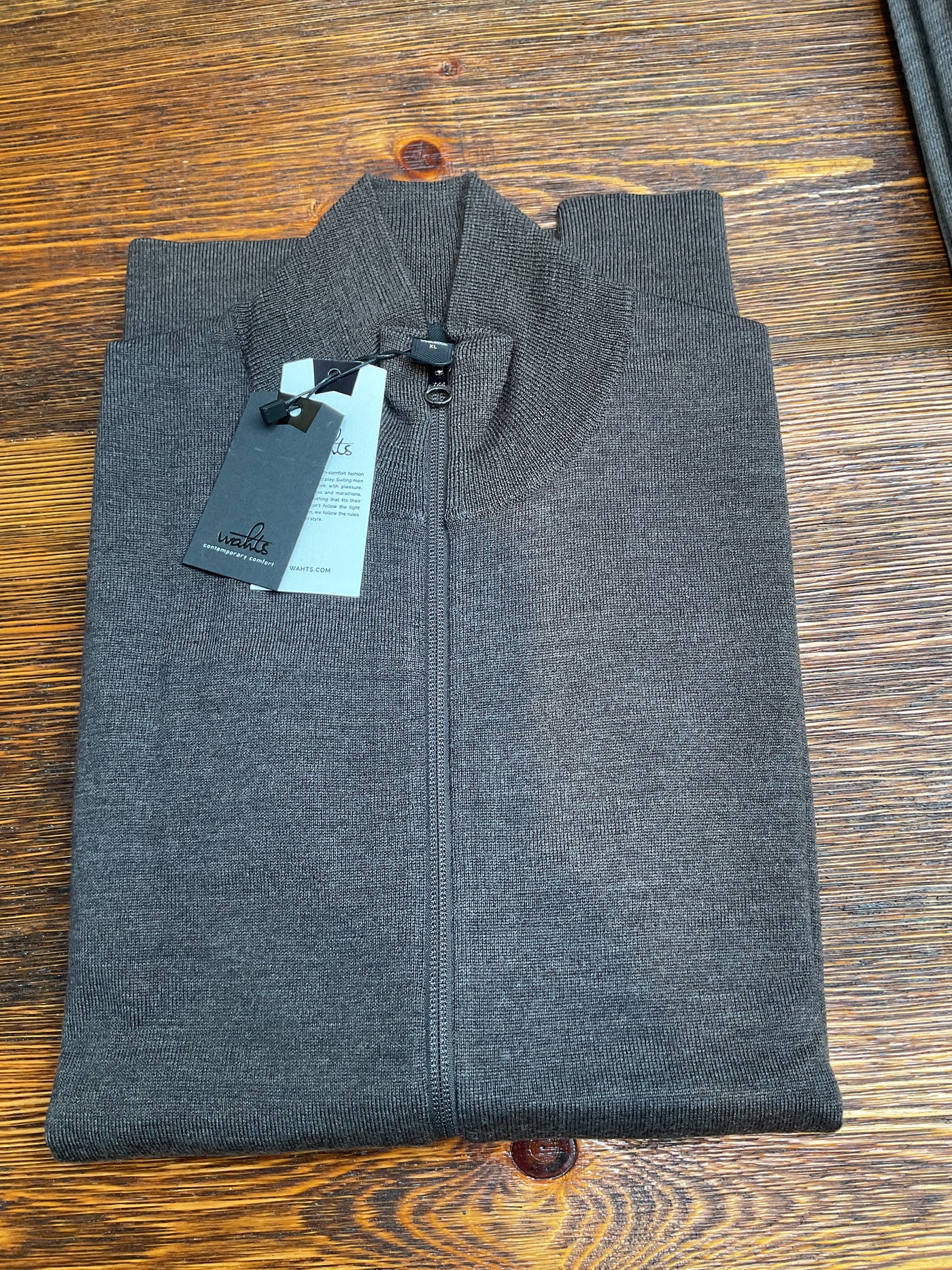 WAHTS Pratt Zip Knit Brown