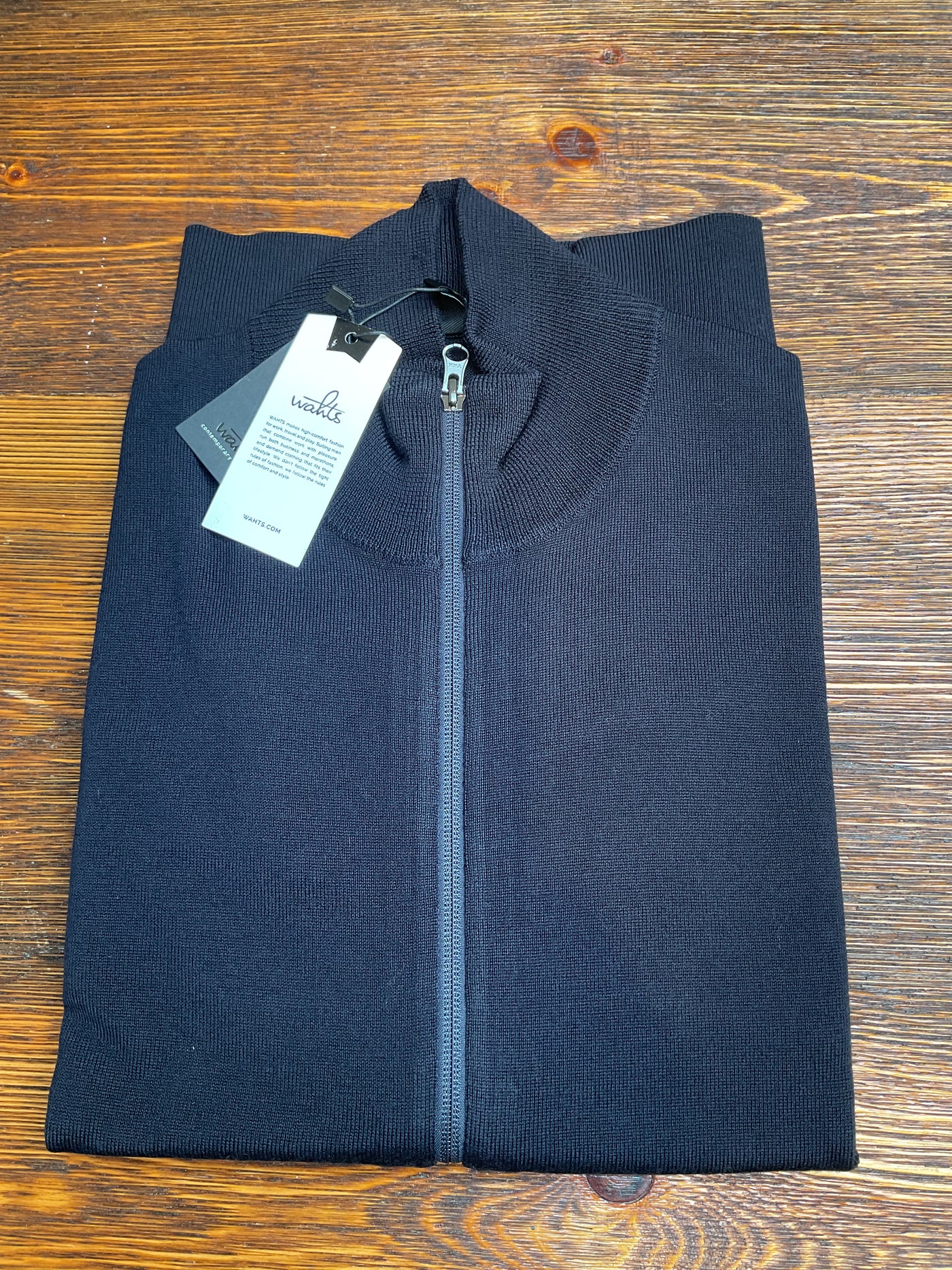 WAHTS Pratt Zip Knit Blue