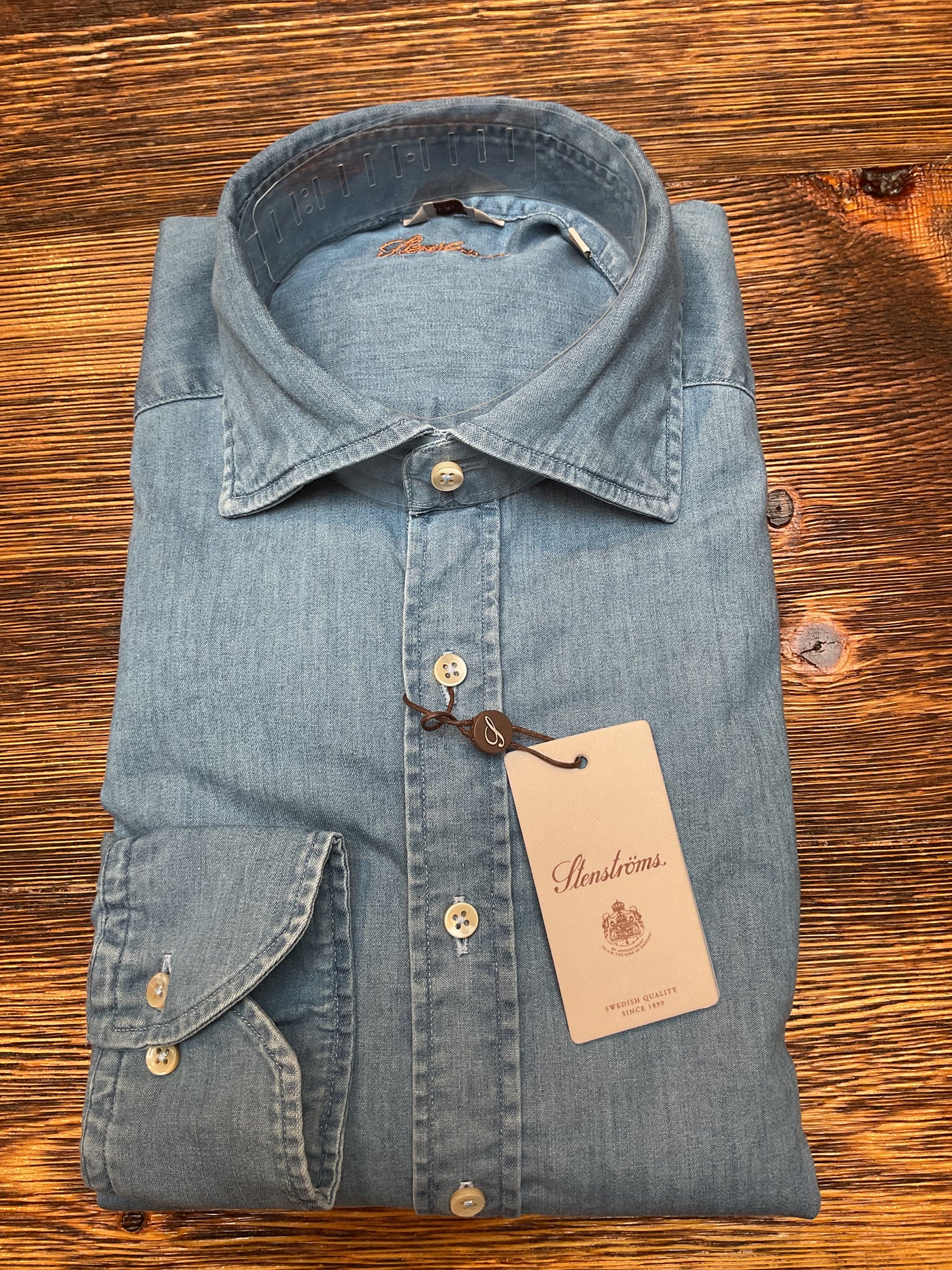 STENSTROMS Chambray Mid Blue