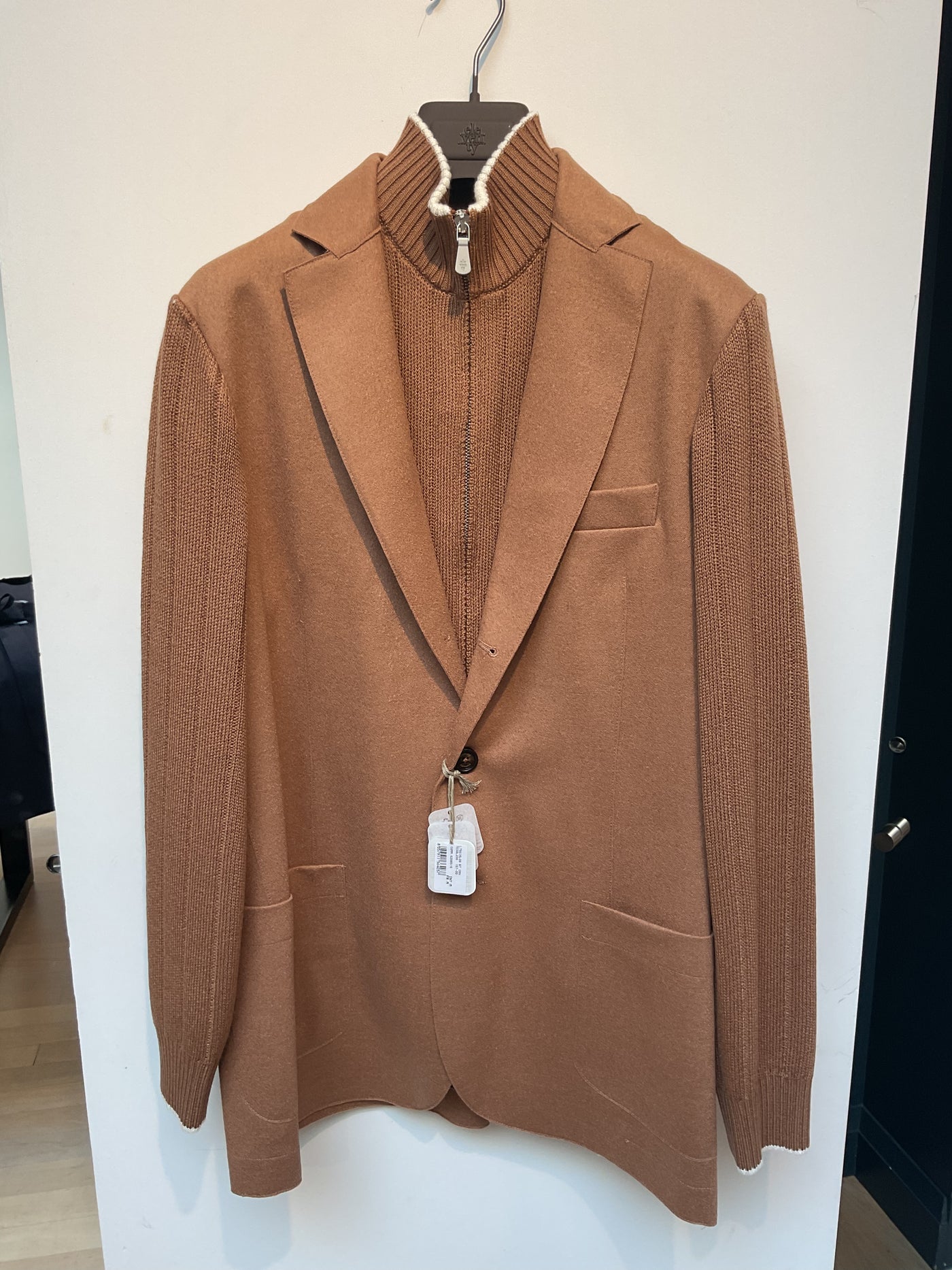 ELEVENTY Bib Jacket Camel