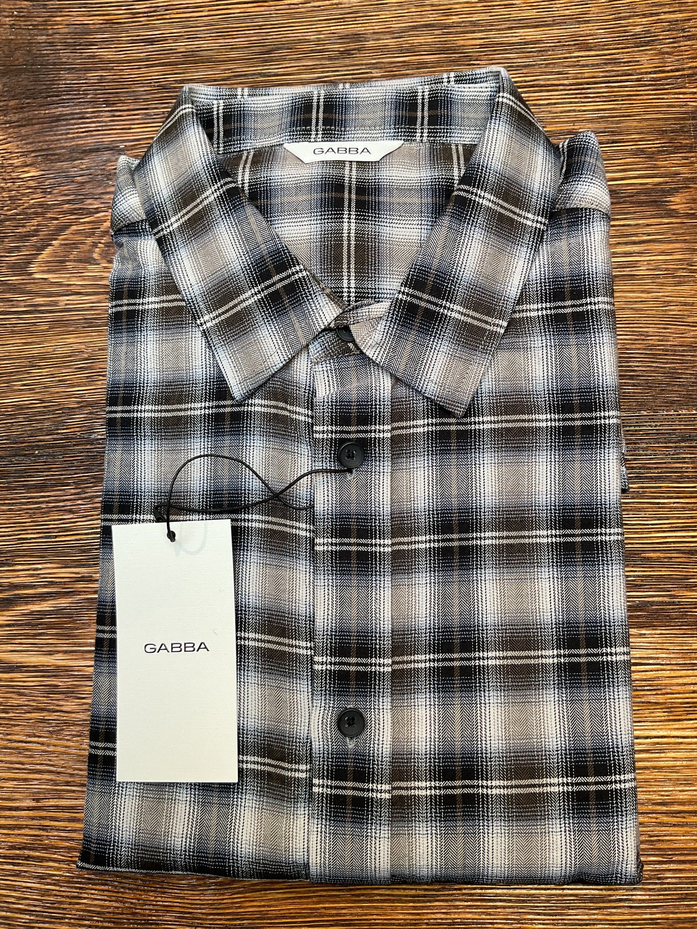 GABBA Sven Reg Crepe Shirt Check