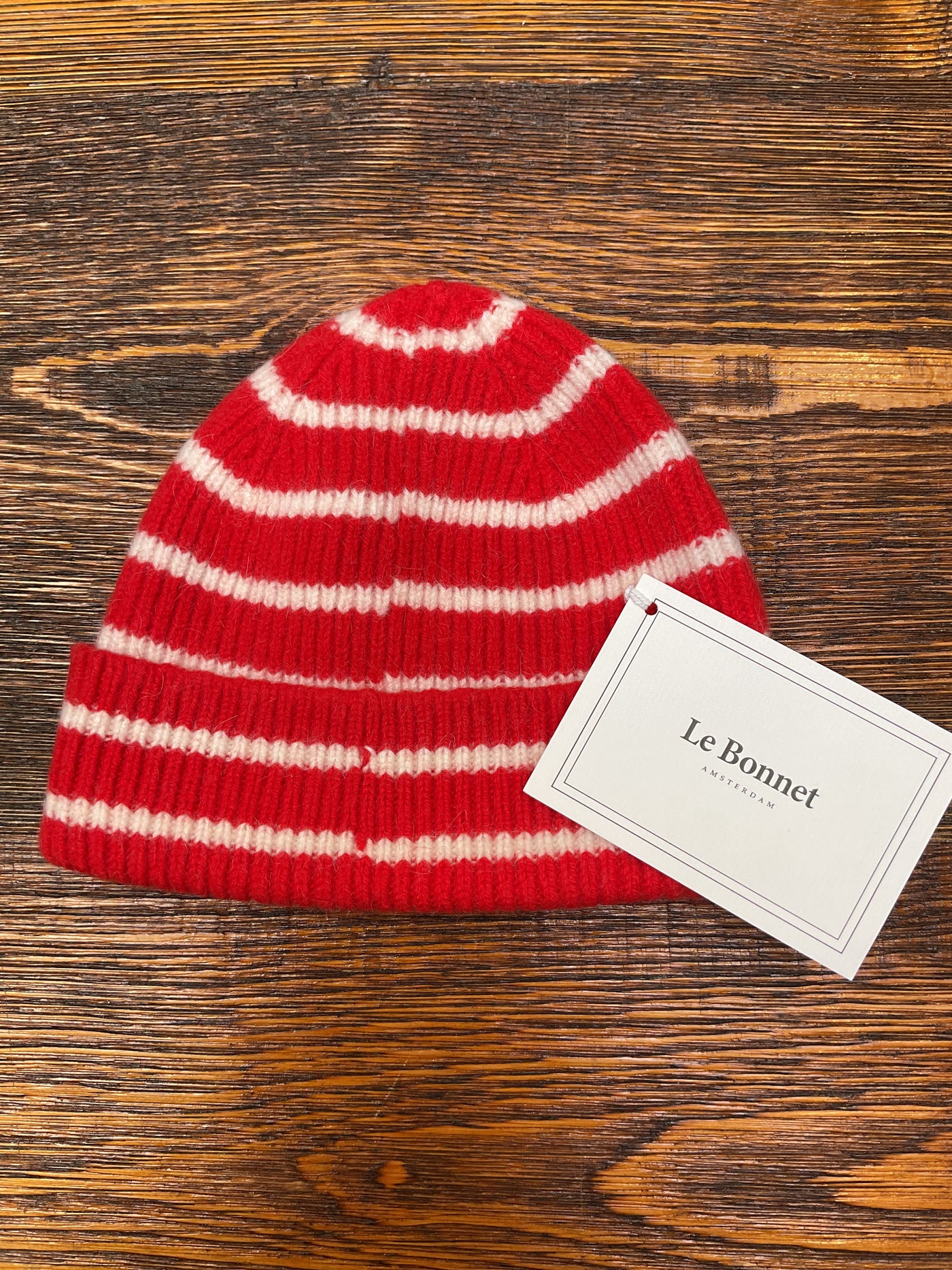 LE BONNET Red Stripe Hat