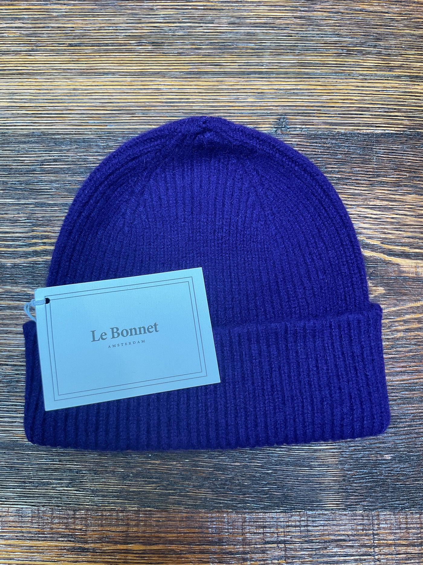LE BONNET Beanie Hat Purple