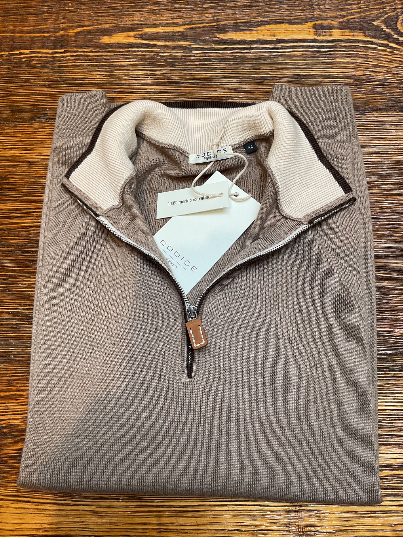 CODICE Oatmeal Half Zip