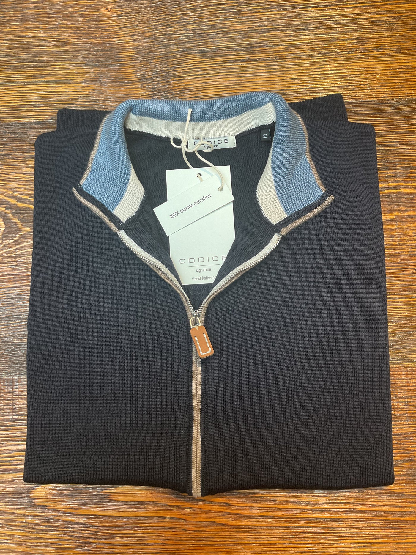 CODICE Merino Zip Navy