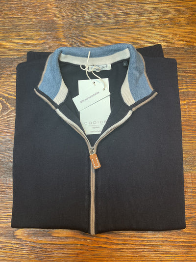 CODICE Merino Zip Navy