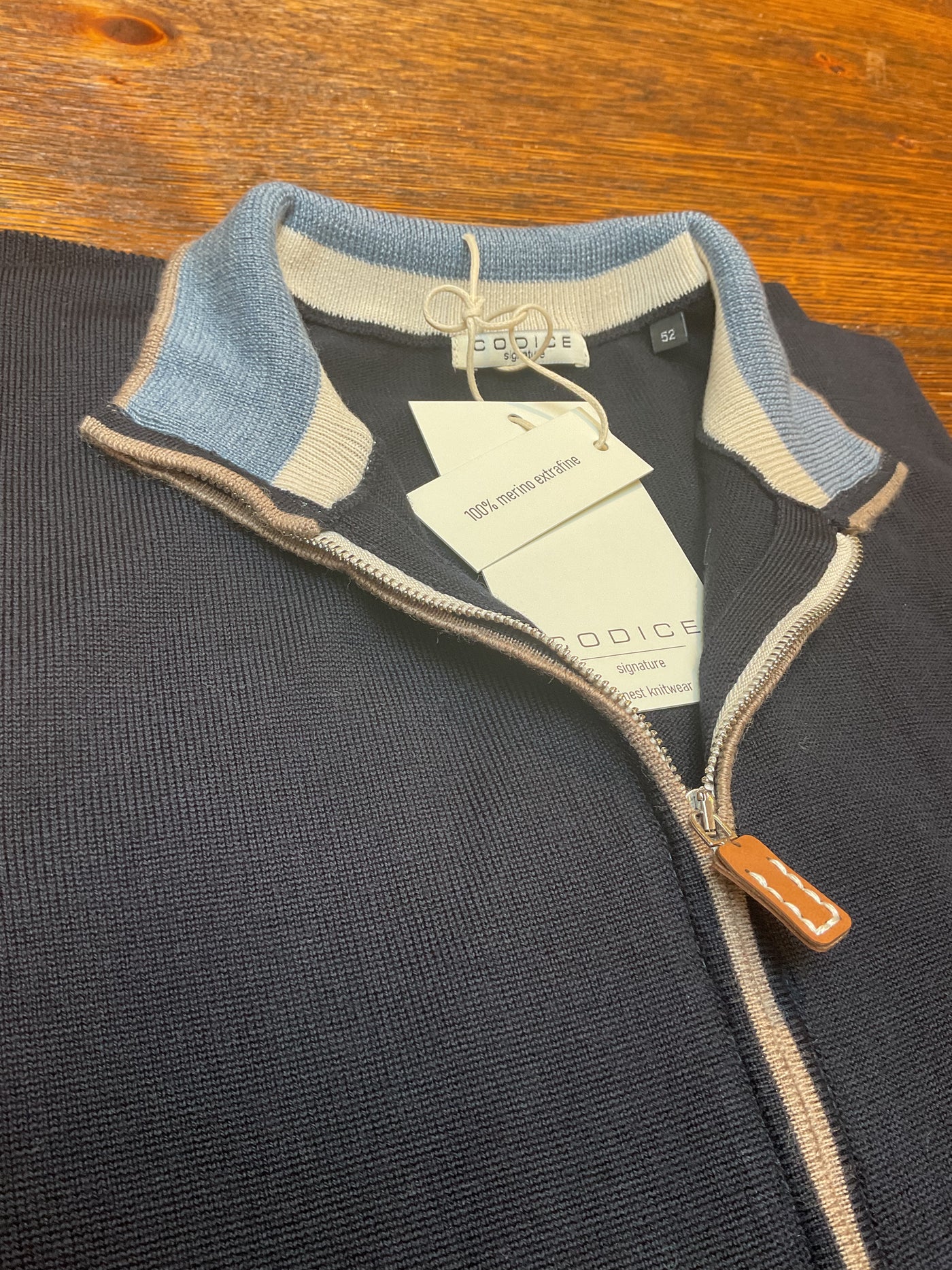 CODICE Merino Zip Navy