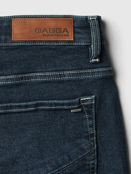 GABBA Marc white stitch jean | BLUE
