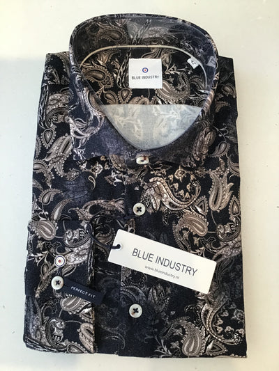 BLUE INDUSTRY Paisley Shirt Brown