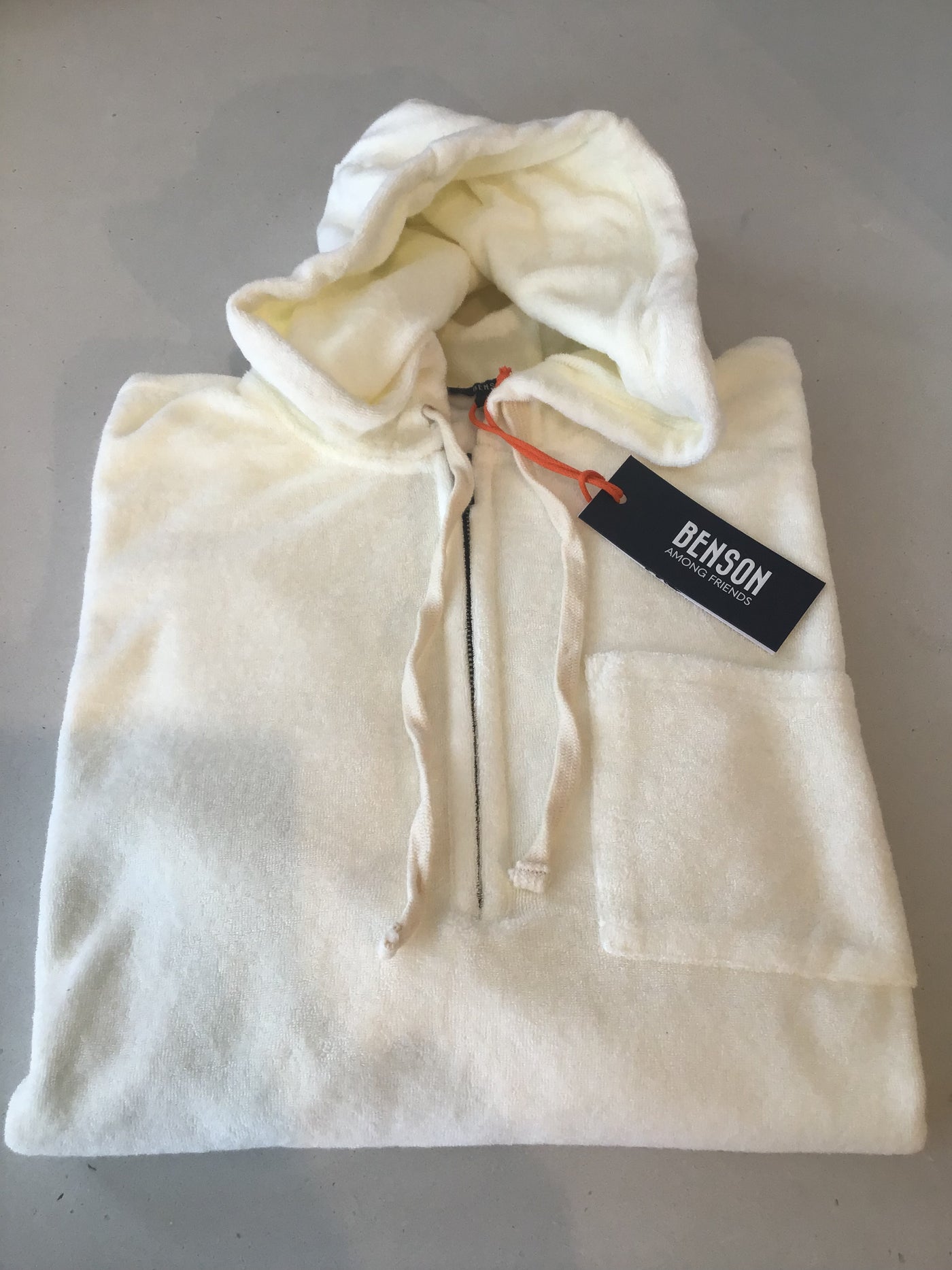 BENSON Kai Terry Hoodie Cream